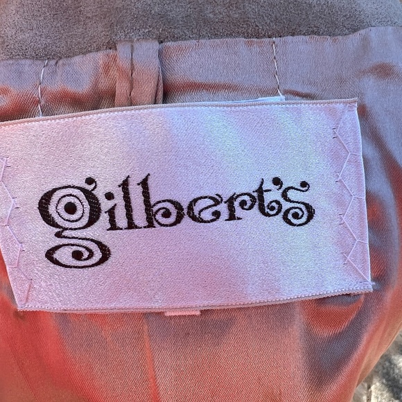 Gilbert’s Vintage Dyed Lamb trimmed long-sleeve Blonde leather coat - Picture 4 of 5